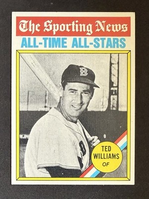 1976 Topps - The Sporting News AllTime All-Stars Ted Williams #347 NM  