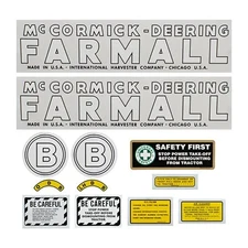 McCormick-Deering Farmall Decal Set B Mylar fits International B