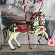 Vintage Smithsonian Carousel HORSE Christmas Ornament Kurt Adler W BOX