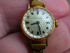 GOLD Alt Vintage Damen Armbanduhr  - Gold Double Vergoldet