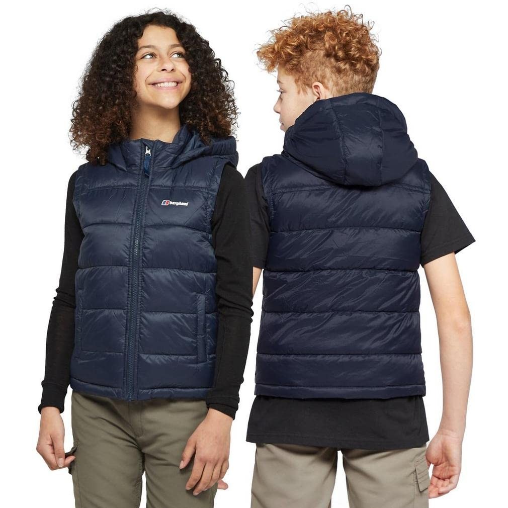 Berghaus Kid's 11-12yrs Burham Gilet with Hood, Water-Resistant & Insulated