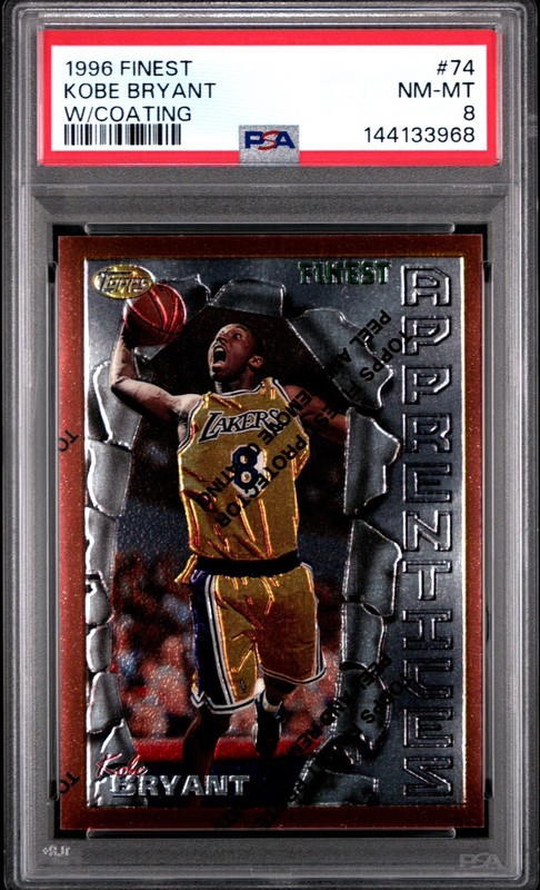 1996 Topps Finest Kobe Bryant RC Freshly Graded PSA 8 - Los Angeles Lakers 🔥🔥