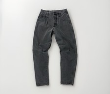 Vtg USA Made Guess by Marciano Loose Baggy Taper Fit Dark Gray Pascal Jean 34x32