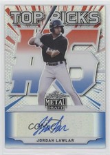 2021 Leaf Metal Draft Top Picks Red White & Blue Rainbow Jordan Lawlar Auto f2s