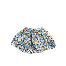 Polo Ralph Lauren Girls Floral Skirt Size 2T Elastic Waist Blue Yellow Red