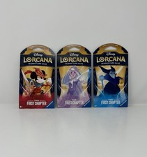 Disney Lorcana TCG The First Chapter Sleeved Booster Pack Lot Of 3