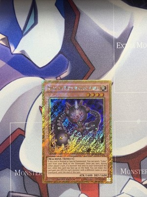 Yugioh Duza the Meteor Cubic Vessel MVP1-ENGV1 Gold Secret Rare Limited NM