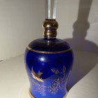 Bohemia Glass Bell - blue with gold birds and flowers — photo 5