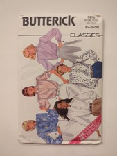 1980's Butterick Misses' Blouse Sewing Pattern 3976 Sizes 14-18 UC Vtg
