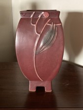 Roseville Pottery Futura Four Footed Vase. Scarce Pot.