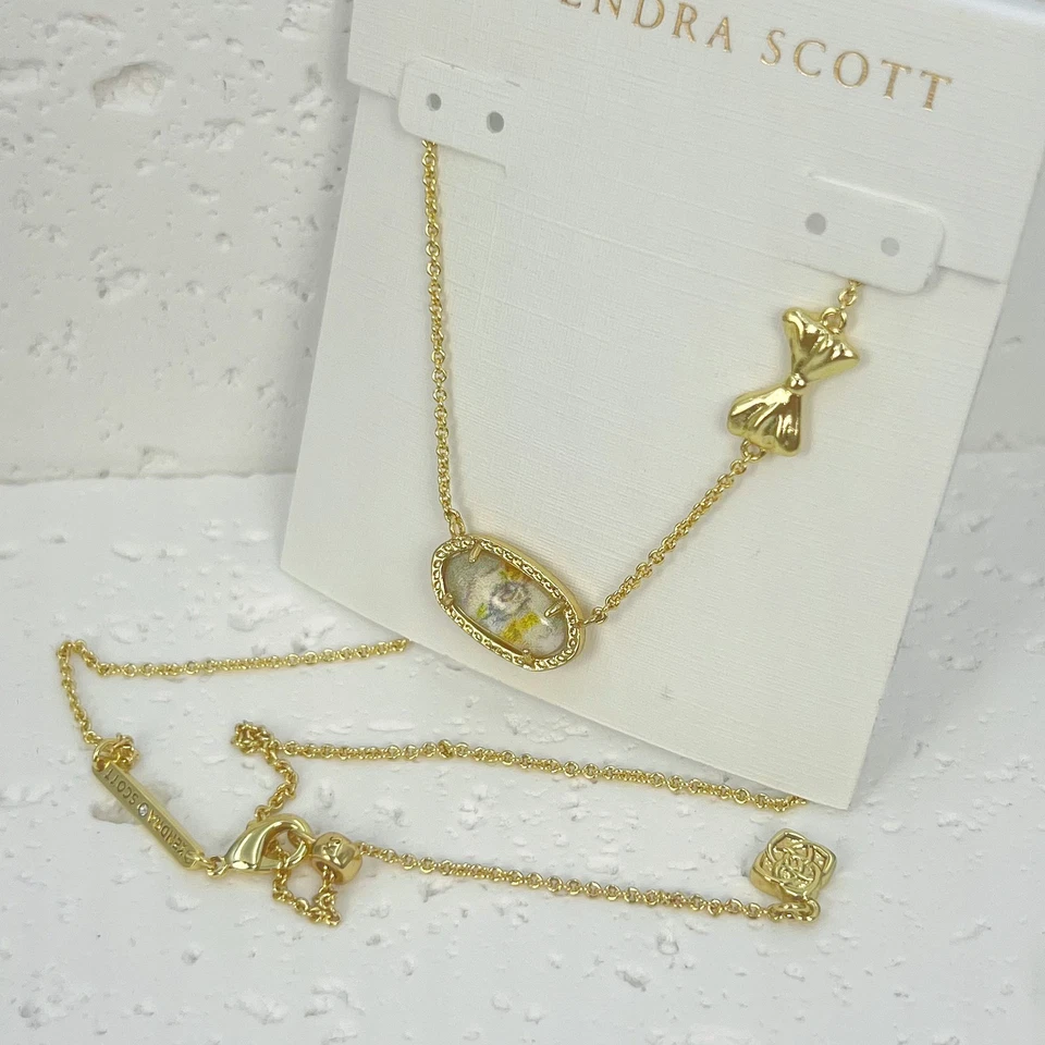 Collar de oro Kendra Scott LoveShackFancy Foto 2 de 4