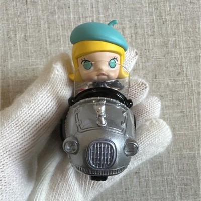 POPMART Molly Car Car Rose Molly Silver Toy Car