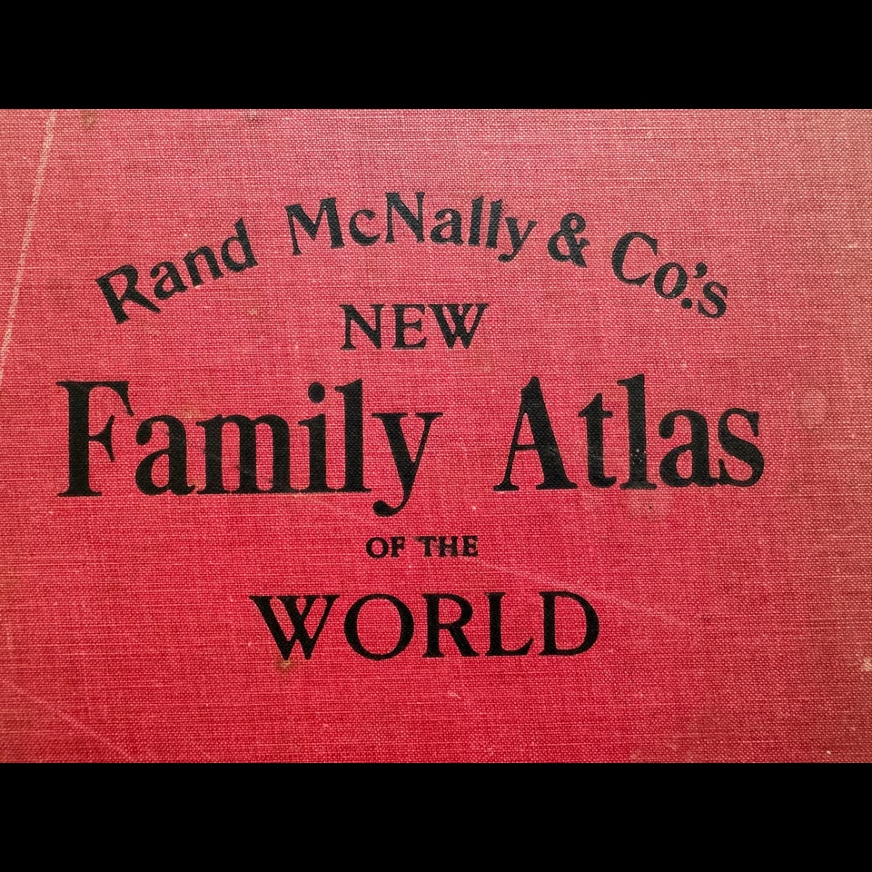 *Antique and Rare* 1914 Rand McNally & Co.'s New Family Atlas of the World Book! - Image 2 of 4