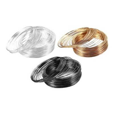 100x Schleifendraht Armbänder Schmuckdrähte Ergonomisch Kunstbedarf Drahtarmbänder für