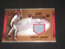 ALBERT PUJOLS 2004 FLEER HHIT KINGS AUTHENTIC BASEBALL GAME USED JERSEY CARD