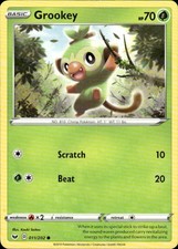 Grookey 011/202 Common Sword & Shield Pokemon Lightly Played