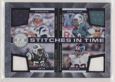 2011 Totally Certified Stitches in Time Tom Brady Chad Henne David Harris 2r5