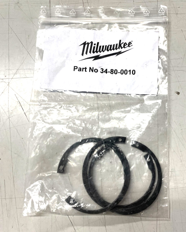 Lot Of 3 Milwaukee 34-80-0010 Internal Retaining Ring  / Demo Hammer / New