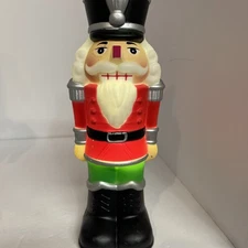 Holiday Indoor 11" Christmas Nutcracker Table Top Light Up Blow Mold Red Decor