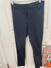Old Navy Pixie Skinny Dark Gray Pants High Rise  Ladies 8 Tall