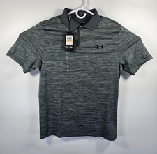 Under Armour Performance Polo Shirt Mens Small S Gray UPF 50 Loose Fit Golf NEW