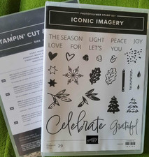 Stampin' Up ICONIC IMAGERY stamp set and coordinating cut  emboss dies