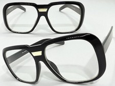 Men's Classic Vintage Retro Nerd Geek Grandpa Clear Lens EYE GLASSES Large Frame
