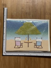 Papyrus Greeting Card New Wedding Bride Groom Beach Chairs Congratulations Happy