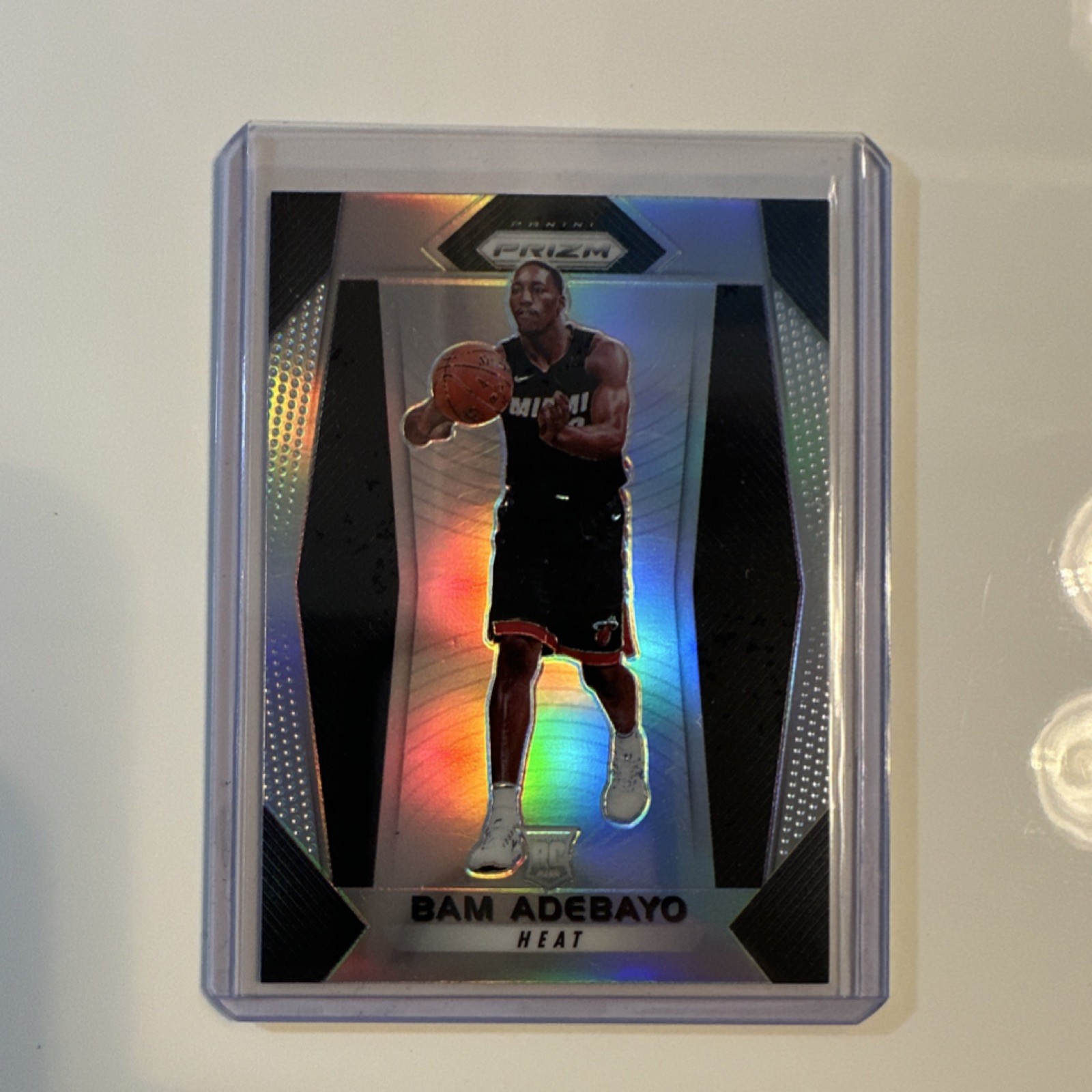 2017-18 Panini Prizm Silver Prizm Bam Adebayo #51 Rookie Miami Heat