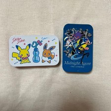 Pokémon Steel Can Collection 2 pcs Eevee Pikachu Midnight Agent used
