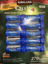Kirkland Signature Quit4 Mint Nicotine Polacrilex Lozenge 4mg 270 Count