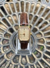 Vintage 1980s  Timex Watch Gold Tank Women’s Leather Band