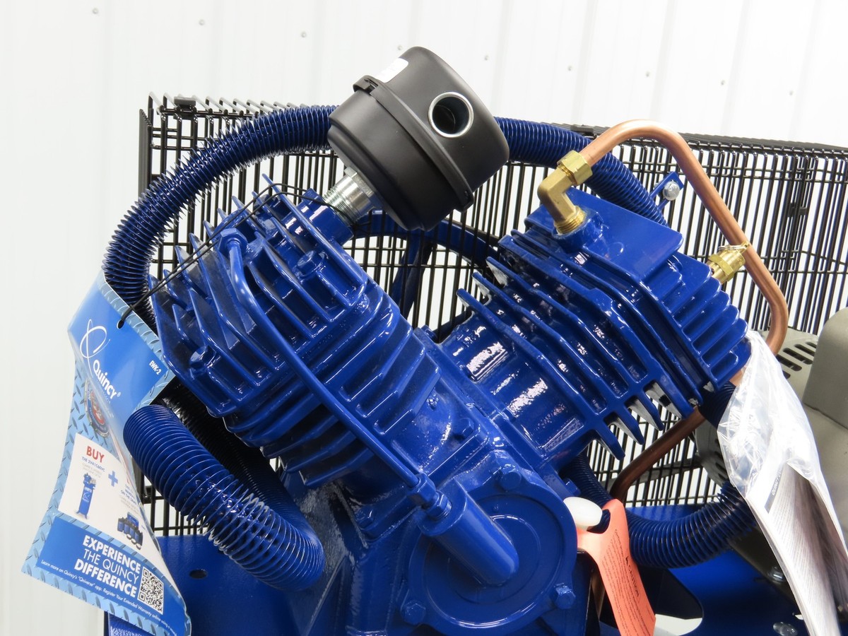 Quincy 2V41C60VC QT-54 Pro Air Compressor 5HP 60 Gal 15.2CFM Two