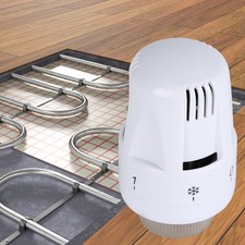 Water Heating Thermostatic Radiator Valve Straight Type Brass Temperature