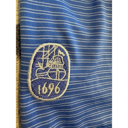 Holderness & Bourne The Sherwood Pullover: Marlin Blue & White Size Large Tailor - Picture 7 of 7