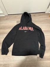 Nike Mens Alabama Crimson Tide Black Cotton Hoodie. XXL. Pre Owned