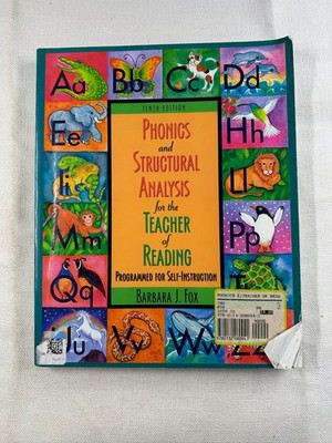Phonics Structural Analysis for Teacher of Reading Fox 2010 10th Ed Allyn &