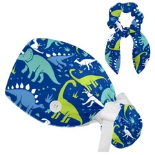 Bouffant Cap Women, Adjustable Working Hats Elastic Scrub Hats Nurse, One Siz...