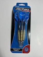 Halex Competition 1000 Steel Tip Darts 18 Grams Poly Flights  Shafts Set Of 3