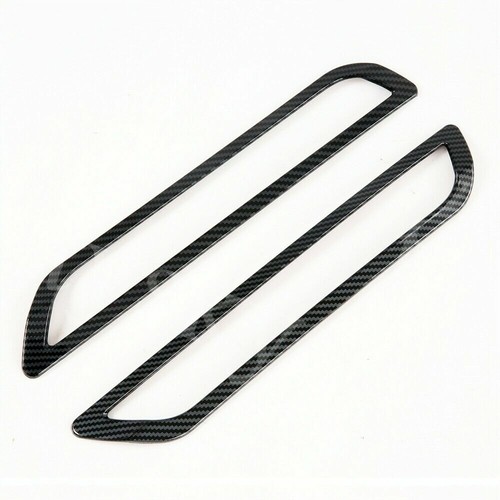 2P Fit For Ford Explorer 2020-2022 Carbon Fiber Rear Fog Light Lamp Cover Trim - Picture 7 of 7