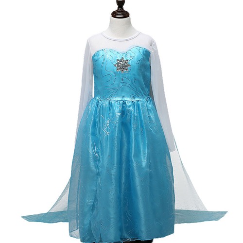 Disney Fancy Anna Elsa Frozen Cosplay Costume Party Girls Princess Queen Dresses - Picture 7 of 17
