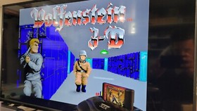 WOLFENSTEIN 3D with SAVE features for the Sega Genesis with case & cover-art