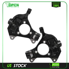 (2) Front Steering Spindle Knuckle For 2007-2014 Chevrolet Silverado Sierra 1500