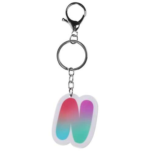 Alphabet Initial Keyring Kids Colourful Personalised Letter Name Tag Charm - Picture 29 of 51