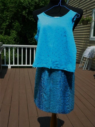 Falda Maxou Niños Niñas Azul Lentejuelas con Detalle Denim y Top Lentejuelas, Talla 12 - Imagen 2 de 12