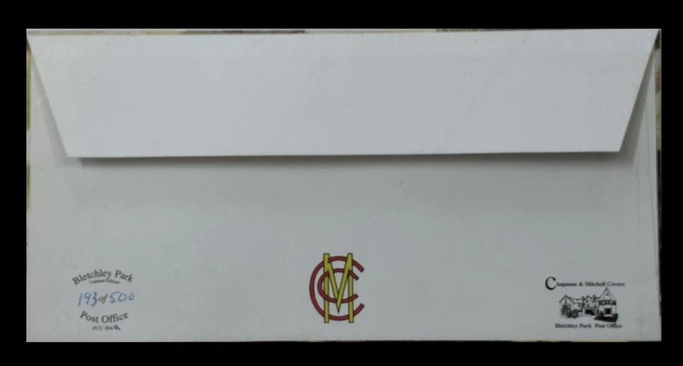 131.BLETCHLEY PARK  2005 LIMITED EDITION STAMP COVER CRICKET MATCH . - Image 2 of 2