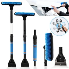 With Ice Winter Scraper Long Handle Kit Car Truck Tool Windscreen Snow Brush 