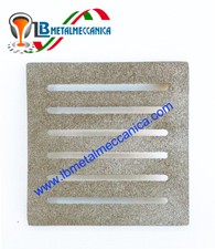 Fondello,Griglia,ghisa,camino,stufa,legna,termocamino,fuoco 16x16 cm LB-GC160160