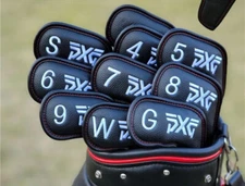 [MAGNETIC] PXG Iron Head Cover 10Pcs 4-W, G, S, L (Black & White)