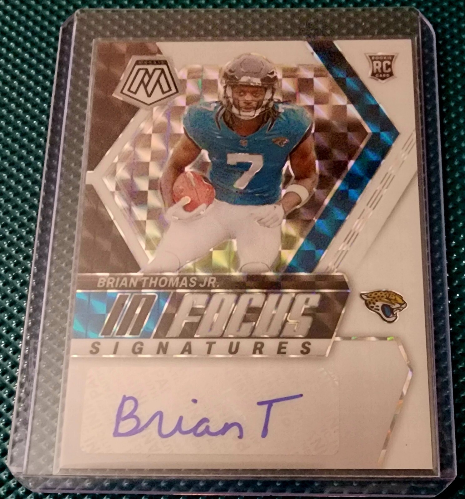 2024 BRIAN THOMAS Jr Rookie Panini Mosaic In Focus White Auto #/25 🔥 Signatures